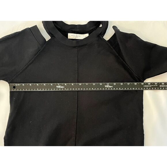 NWT Daniel Patrick Los Angeles Black Cutaway Sweatshirt XS Oversized $138 - Picture 9 of 10